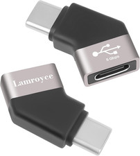 USB Type C 3.1 Extension Adapter 2Pack,45 Degree Angled USB C Male to Female picture