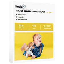 Lot 100-400 Ct Koala Premium Glossy Photo Paper 8x10 54lb for Inkjet Printers picture