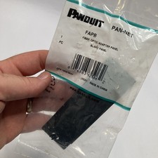 Panduit FAPB Blank Front Loading Adapter Panel Plastic Black picture
