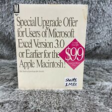 Full Version 3.0 1992 Windows EXCEL Vintage NIB Sealed Collector Apple Macintosh picture