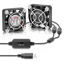 2pcs 40mm USB Cooling Fan 5V 4010 Mini PC Fan with Speed Controller picture