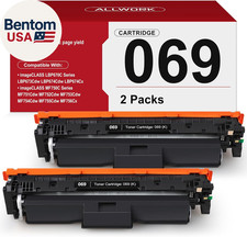069 Black Toner Cartridge 2 Pack Compatible Replacement for Canon 069 069 H Blac picture