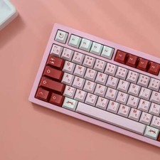 143 Keys Red White Darling KeycapsCherry Profile Dye Subs PBT Keycap Set picture