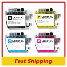 4pk LC401XL H-Yield Ink Cartridges for Brother MFC-J1010DW MFC-J1012DW J1170DW picture