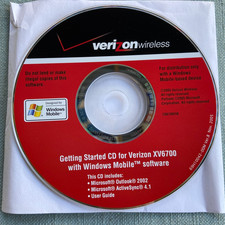 Windows Mobile Software 5.0 Verizon Wireless CD XV6700 Outlook ActiveSync 2005 picture