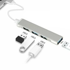 LOT USB 3.0 4 Port Hub Splitter Slim & Sleek Aluminum for PC Mac Laptop Desktop picture