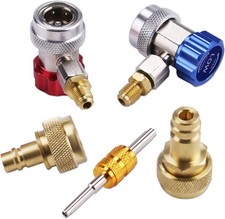 Car A/C R1234YF R134A Adapters, AC R134 R1234 R 134A 1234YF Quick Couplers Conne picture