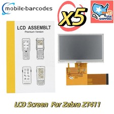 5PCS LCD Display + Digitizer Touch Screen Assembly For Zebra ZT411 Printer USA picture