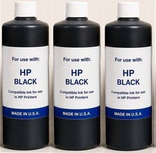 NEW PREMIUM COMPATIBLE HP BLACK PIGMENT INK REFILL (3,000ML) picture