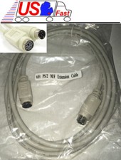 PS/2 Mouse or Keyboard 6 ft Extension Cable NEW, Excellent quality picture
