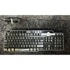 Dell SK-8135 USB Hub Wired Multimedia Keyboard Tested Works Great Condition picture
