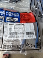 Set of 23 .Tripp Lite Cat6 Gigabit blue Molded Patch Cable RJ45 M/M N200-001-BL  picture