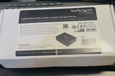 StarTech MCM1110SFP Gigabit Ethernet Fiber Media Converter Open SFP Slot NIB New picture