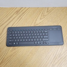 Microsoft All-In-One Media Wireless Keyboard Track Pad Model 1632 1496 No Dongle picture