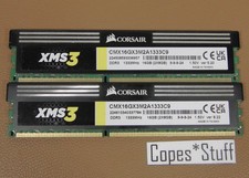 Corsair XMS3 CMX16GX3M2A1333C9 DDR3 PC3-10600u 1333MHz LOT (2) x 8GB = 16GB RAM picture