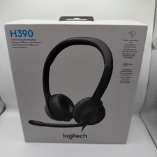 NEW HEADSET Logitech H390 Over-Head Comfort USB Noise-Canceling Microphone picture