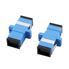 SC/SC Flange Fiber Optical 5 DB Attenuator Connector Adapter Coupler 2 Pcs picture