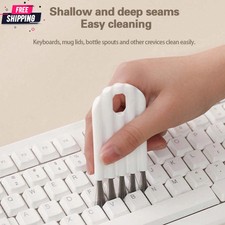 1Pc White Soft Keyboard Cleaning Brush Bendable Computer Dust Cleaner Tool picture