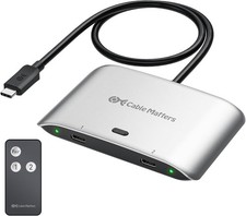Cable Matters 20Gbps USB C Switch for 2 Computers, Up to 8K@30Hz on Window #3274 picture