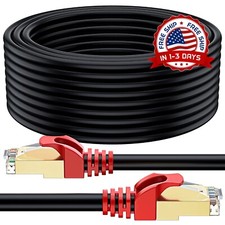 Cable de red Ethernet RJ45 de entierro directo, impermeable, CAT 7, de 150 pies picture