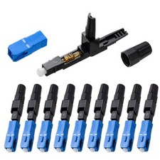 100 Pcs SC Fiber Optical Fast Cold Connector, Single Mode Quick Assembly Adap... picture