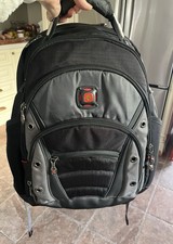 Swiss Gear By Wenger Laptop Backpack Black, Gray Excellent Condition picture