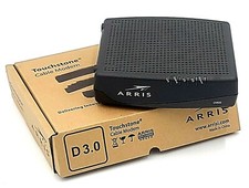 Arris Cable Modem Touchstone CM820A 300Mbps DOCSYS 3.0 Black Tested & Working picture