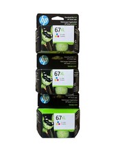 HP 67XL High Yield Tri-Color Original Ink Cartridge EXP 2024 (1 ONLY) picture