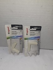 Lot Of 2 Legrand Wiremold CordMate Cord Cover Inside Elbow Fitting Ivory C7 X2 picture