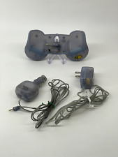 MAD CATZ Grip Stick Nintendo Game Boy Adv Power Adapter + Car Charger Clear Blue picture