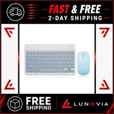 Guiheng Bluetooth Keyboard Mouse Combo Rechargeable Wireless iPad Android picture