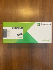 Lexmark 24B6186 Black Toner Cartridge, New in Sealed Box Original. picture