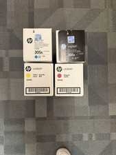 4-Pack Genuine HP 305A Black, Cyan, Yellow, Magenta Toner Set picture