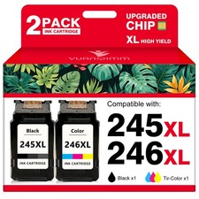 2PK PG-245XL CL-246XL Ink Cartridge for Canon PIXMA MG2522 TS3122 TS3322 MX490 picture