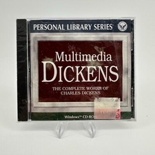 The Complete Works of Charles Dickens Windows CD-ROM New Factory Sealed 1996 HTF picture