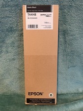 GENUINE Epson Matte Black Ink T44H8 Tape on Bottom of Box Date: January 2029 picture