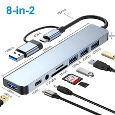 8-in-1 Laptop Hub - USB C Adapter with Power Delivery & 5G Speed | Mac/Windows U picture