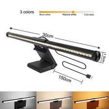 Computer Monitor Screen Light Bar LED Hanging Desk Lamp Adjustable USB Powered picture