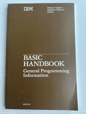 IBM Personal Computer BASIC Handbook 1984 Vintage PC General Programming Info picture