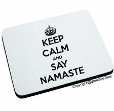 Keep Calm and Say Namaste Mouse Pad Happy Birthday Yoga Gift picture