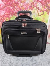 Samsonite Wheeled Business Case Rolling Laptop Bag 17in Travel Briefcase Black. picture