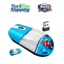 Charming Retro Aqua Mouse with Clear Water Chamber – Perfect Gift for All Ages picture