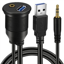 Batige Usb 3.0 & 3.5Mm Car Mount Flush Cable, 3Ft picture