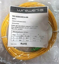 Wirewerks FOPC SM SX BIF, OFNR, SC/APC-SC/APC, 8 m; Part #TPC-EGSCAPC/SCAPC-008 picture