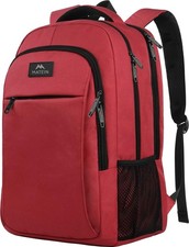 MATEIN Red 15.6 inch Laptop Backpack for Women, Water Resistant College bag | Pe picture