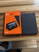 🏯 Amazon Fire HD 8 Cover Case (10th Generation)Charcoal Black-Set Of 2 🆕AS IS picture