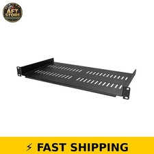 StarTech 1U Vented Rack Shelf, 10in Deep, 44lb Capacity picture