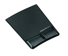 Fellowes Health V Crystal Mouse Pad with Wrist Support-Black picture