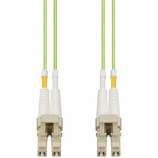 AddOn 25m LC to LC Lime Green OM5 Duplex OFNR (Riser-Rated) Fiber Patch Cable, picture