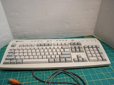 vintage Gateway Computer Keyboard Wired G9900H 7001603 white *READ* UNTESTED  picture
